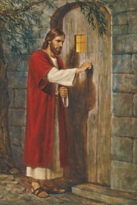 Jeesus koputtaa ovella